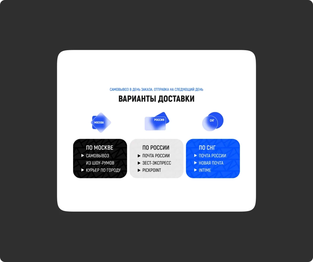 Галерея и контакты шоурумов на сайте «Цифровой Рай»