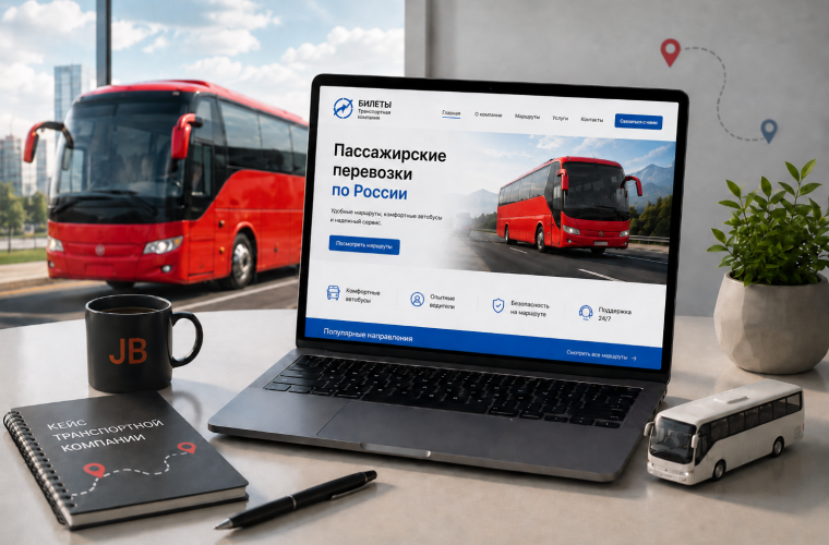 Разработка сайта с онлайн бронированием и продажей билетов для транспортной компании перевозчика