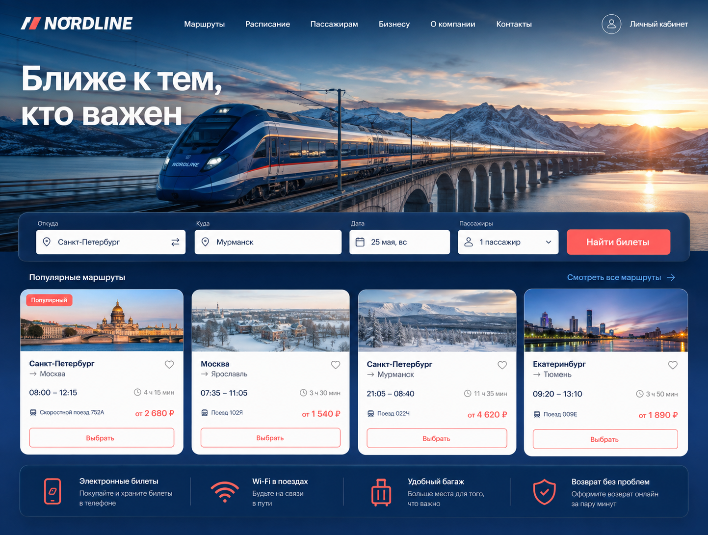 Сайт для туризма
