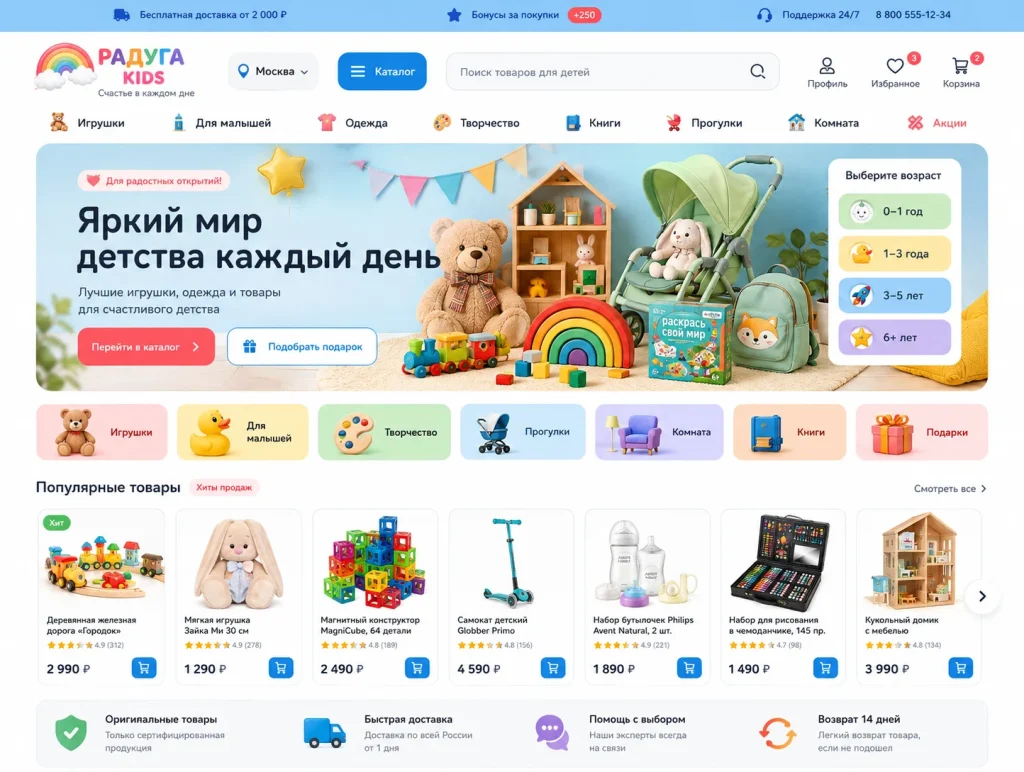 Детские товары и игрушки