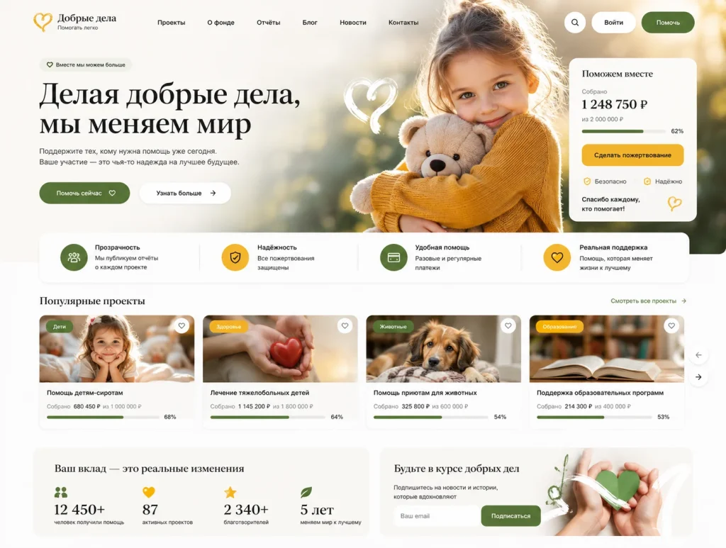 Сбор средств и пожертвований