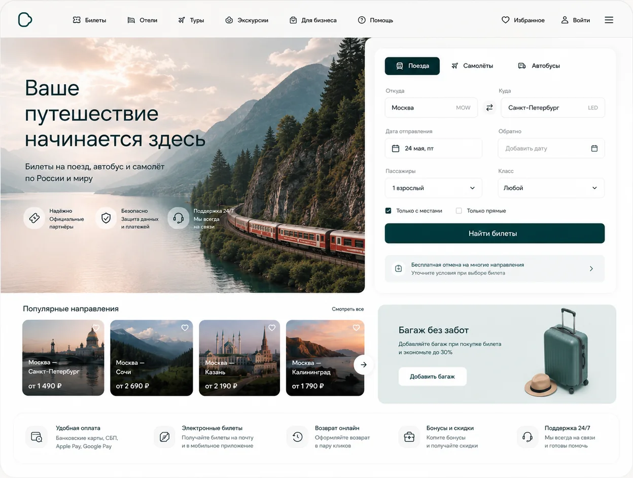 Билеты и бронирование