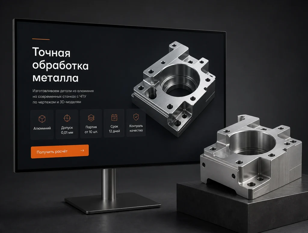 B2B-лендинг для производства