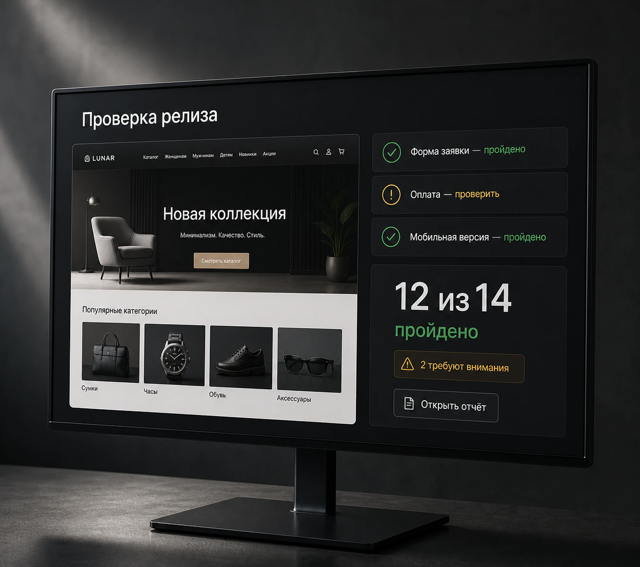 Аудит сайта и тестирование функционала