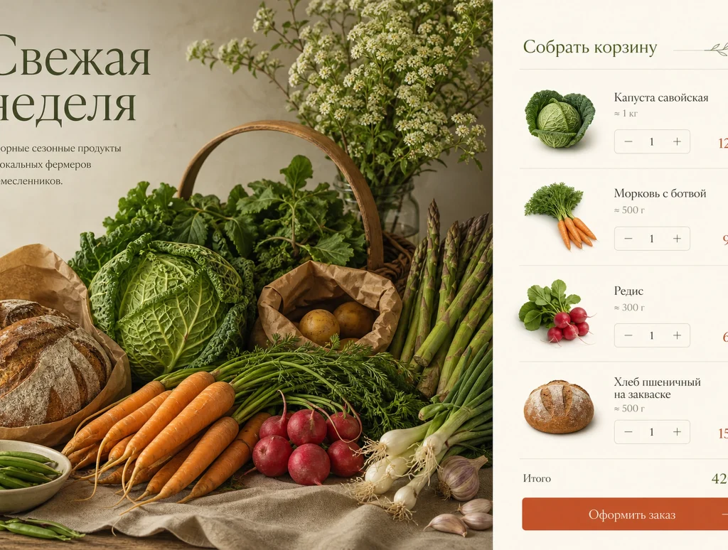 Магазин фермерских продуктов