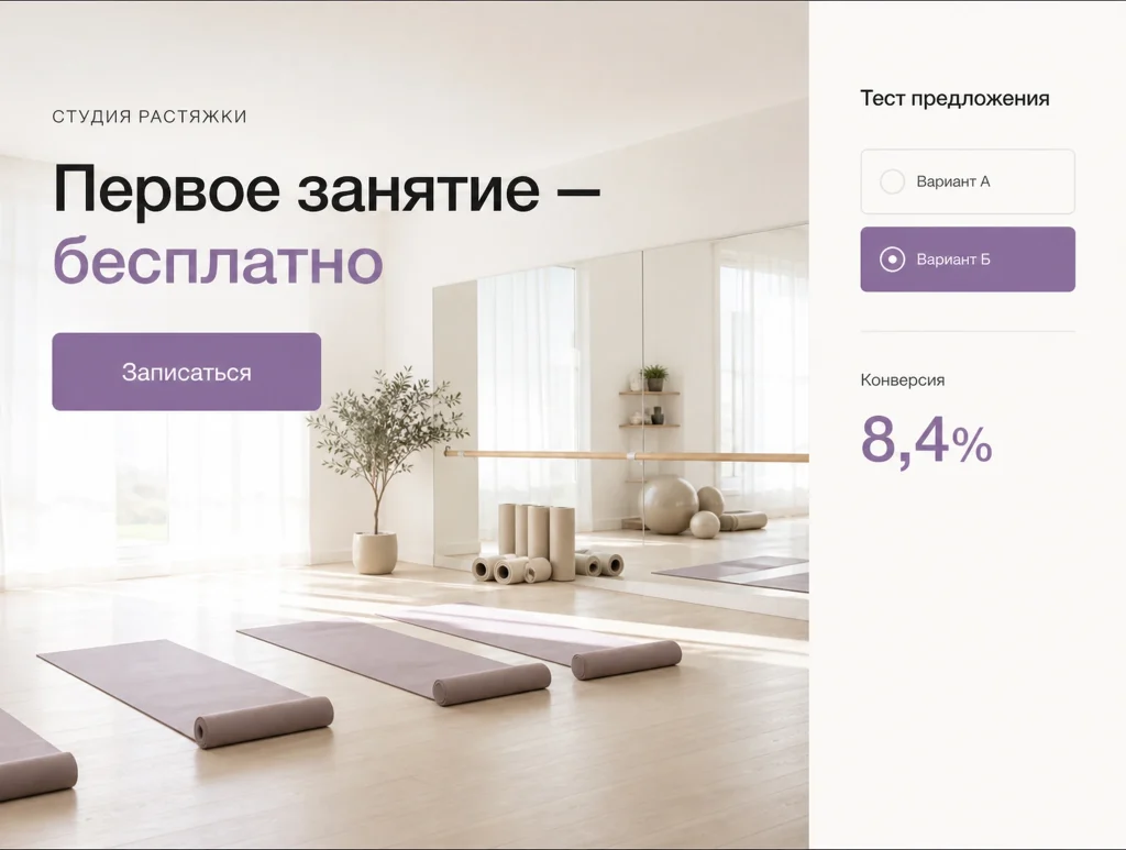 Предложение нужно менять и тестировать