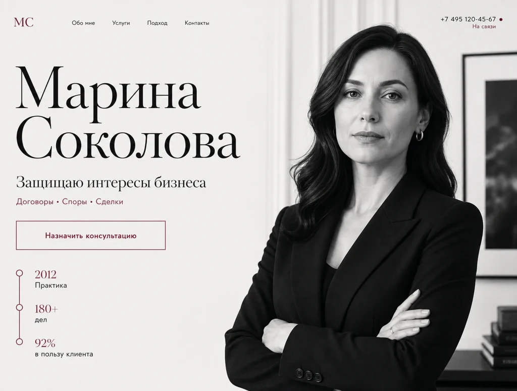 Сайт для адвоката