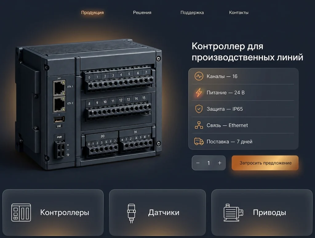 B2B сайт для поставщика
