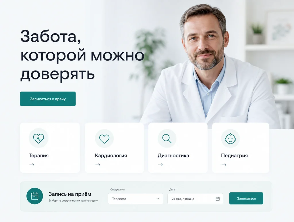 Сайт для клиники