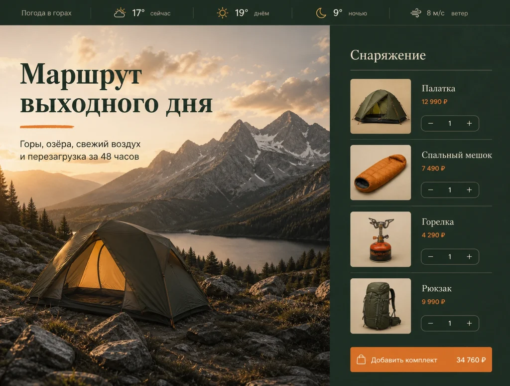 Товары для туризма