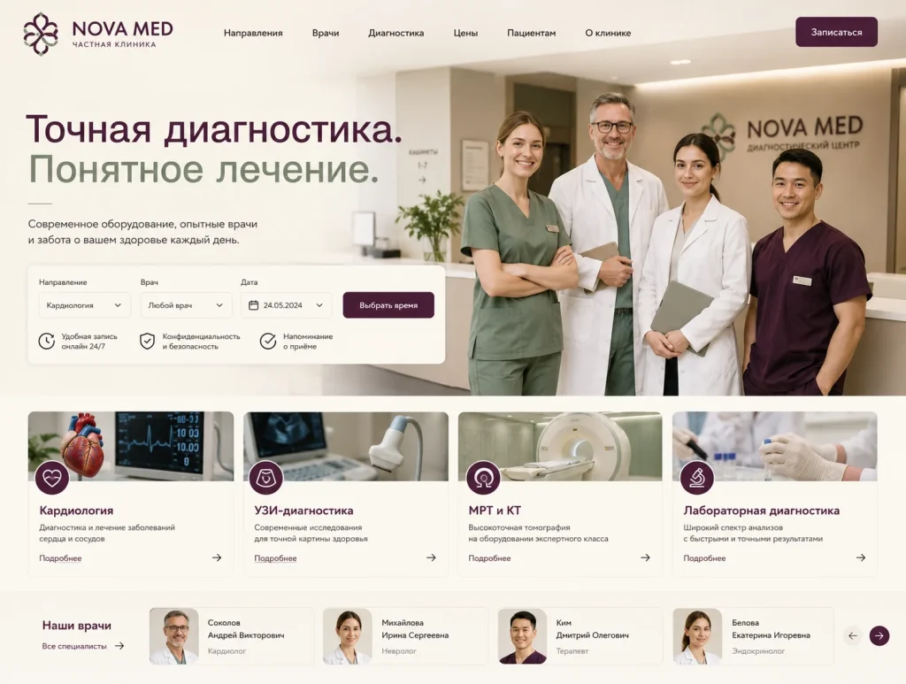 Сайты по отраслям — от 100 000 ₽, запуск от 3 недель